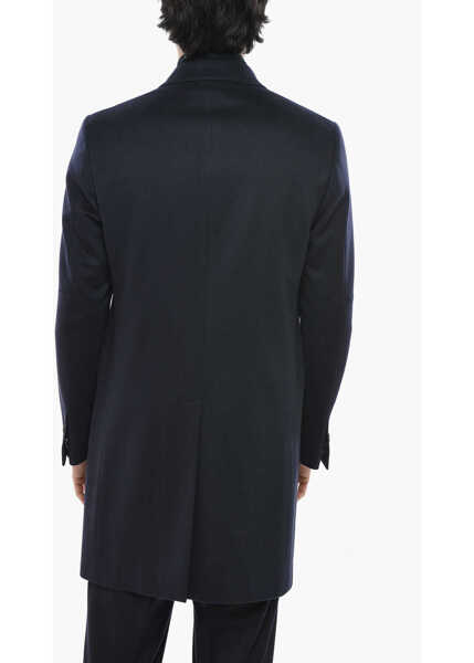 Paltoane CORNELIANI Virgin Wool Sportswear Coat With Removable Chest-Piece Blue Barbati (BM 19681796) 2