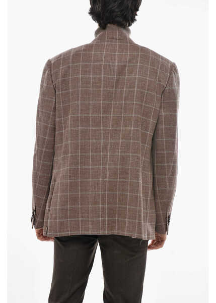 Sacouri CORNELIANI Wool Blend Mantua Single Breasted Blazer Brown Barbati (BM 19681799) 2