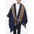 Gucci Wool Blend Cape With Monogram Band Blue