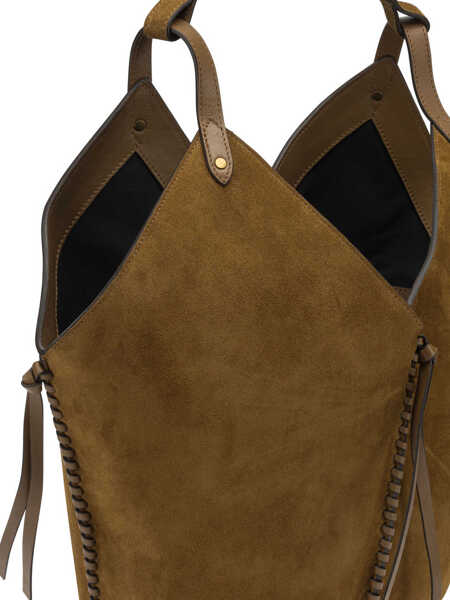 Genti de umar Isabel Marant Tampa large shoulder bag Brown Femei (BM 19681821) 4