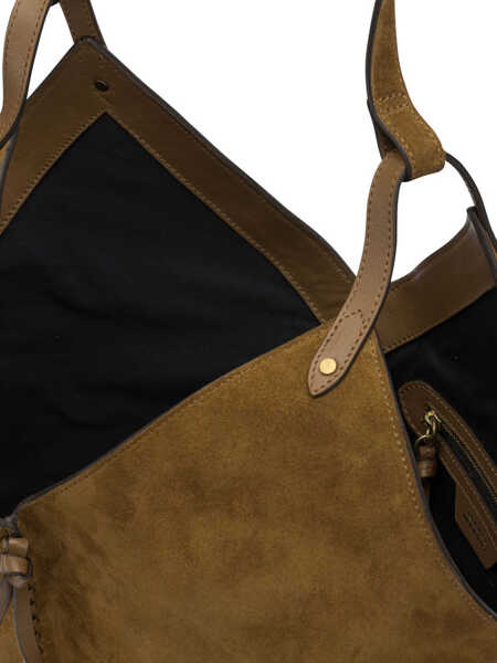 Genti de umar Isabel Marant Tampa large shoulder bag Brown Femei (BM 19681821) 5