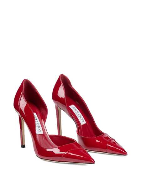 Pantofi cu toc Jimmy Choo Brigitte 100 mm Dcollet Red Femei (BM 19681824) 2