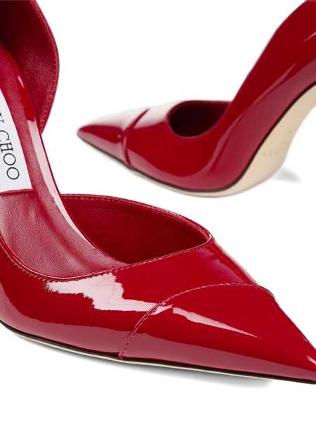 Pantofi cu toc Jimmy Choo Brigitte 100 mm Dcollet Red Femei (BM 19681824) 4