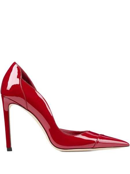 Pantofi cu toc Jimmy Choo Brigitte 100 mm Dcollet Red Femei (BM 19681824) 1