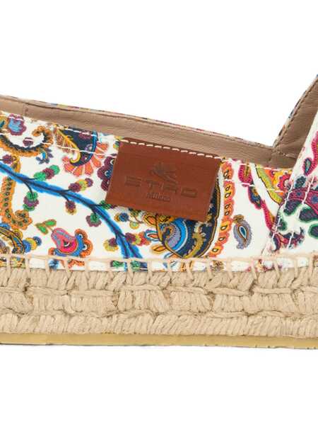 Espadrile ETRO Cotton espadrilles White Femei (BM 19681893) 4