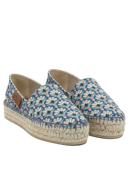 Espadrile ETRO Cotton espadrilles Blue Femei (BM 19681896) 2