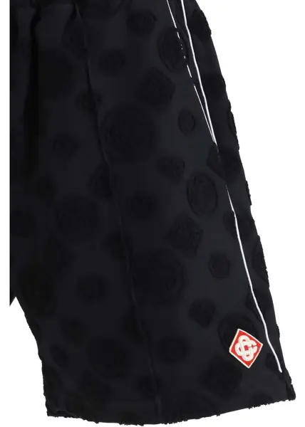 Pantaloni scurti Casablanca Towelling monogram jaquard Short BLACK Barbati (BM 19688489) 3