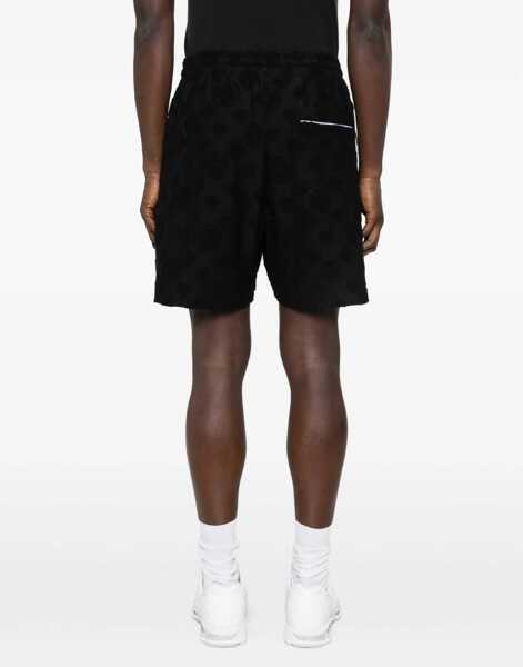 Pantaloni scurti Casablanca Towelling monogram jaquard Short BLACK Barbati (BM 19688489) 4