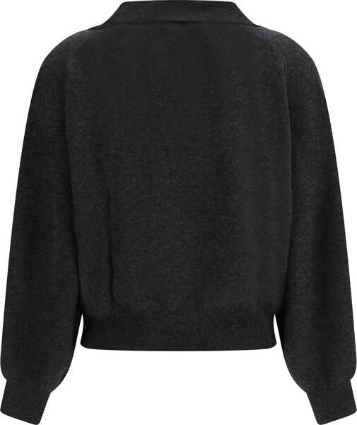 Pulovere Lisa Yang V-neck Sweater CHARCOAL Femei (BM 19688492) 2