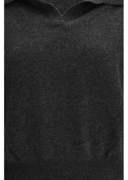 Pulovere Lisa Yang V-neck Sweater CHARCOAL Femei (BM 19688492) 3