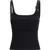 COURRÈGES Buckle 90’s Rib tank Top BLACK