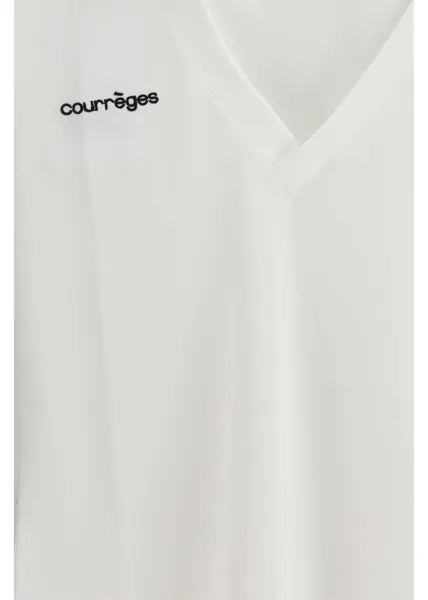 Tricouri Polo COURRGES Sports Cropped Polo HERITAGE WHITE/HERITAGE W Femei (BM 19688525) 3