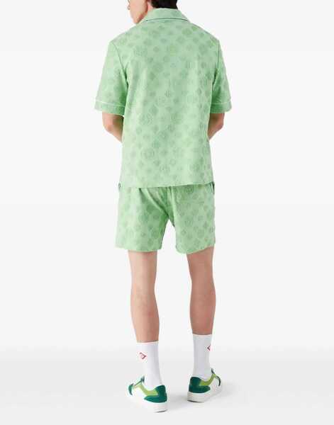 Pantaloni scurti Casablanca Towelling Monogram Shorts GREEN Barbati (BM 19688534) 3
