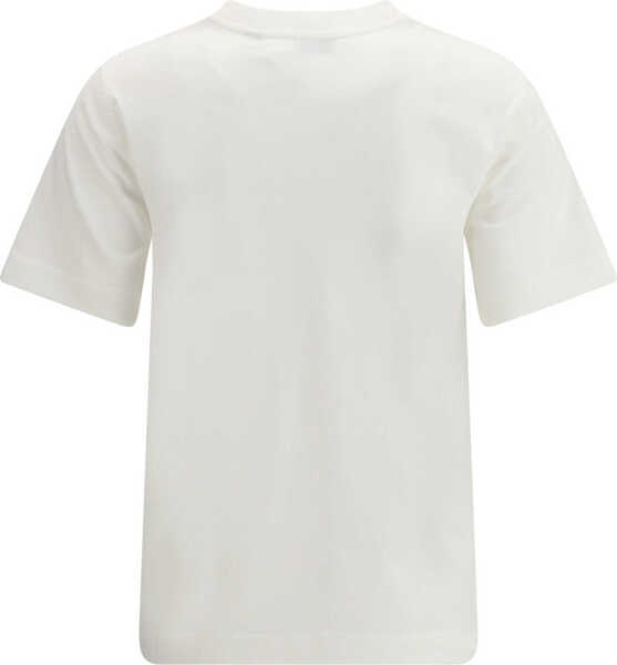 Tricouri Burberry Cotton logo T-shirt CHALK Femei (BM 19688537) 2