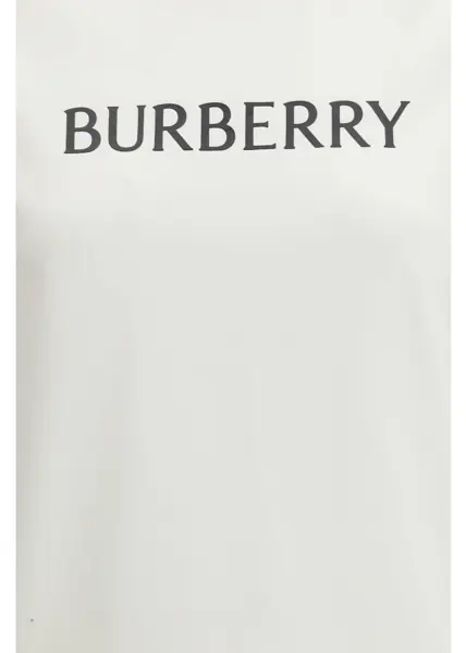 Tricouri Burberry Cotton logo T-shirt CHALK Femei (BM 19688537) 3