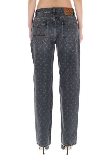 Blugi skinny MARINE SERRE Moon Laser Jeans GREY Femei (BM 19688609) 4