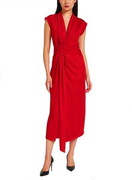 Rochii casual Victoria Beckham Silk Long Dress RED Femei (BM 19688633) 2