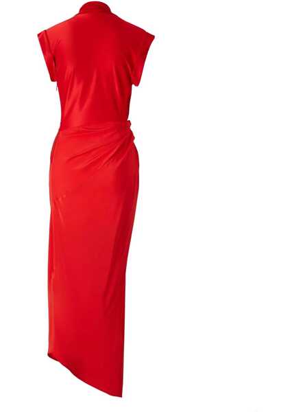 Rochii casual Victoria Beckham Silk Long Dress RED Femei (BM 19688633) 3