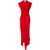 Victoria Beckham Silk Long Dress RED