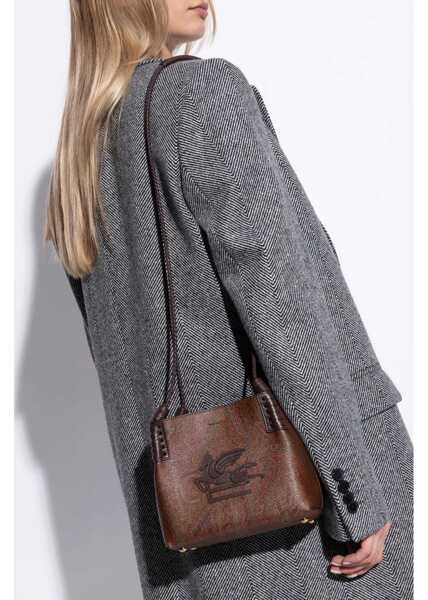 Genti de umar ETRO Libra Arnica Mini Shopping Bag BROWN Femei (BM 19688672) 2