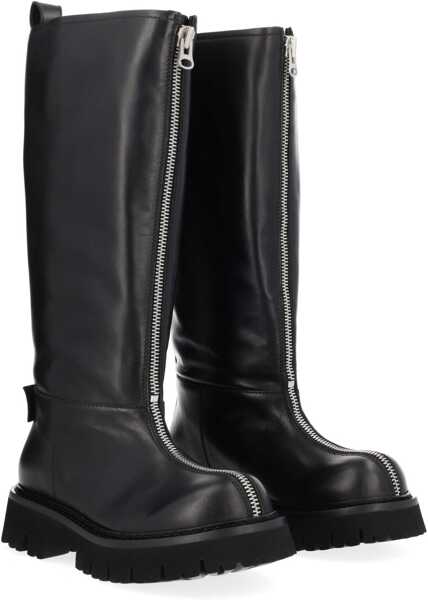 Cizme scurte Moschino Boot Zipper BLACK Femei (BM 19688675) 2