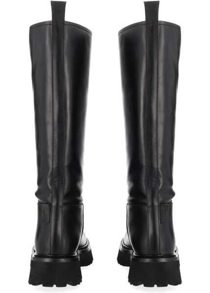 Cizme scurte Moschino Boot Zipper BLACK Femei (BM 19688675) 4