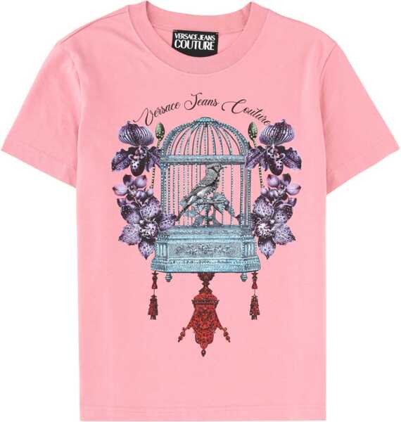 Tricouri Versace Jeans Couture T-Shirt With Print PINK Femei (BM 19688708) 1