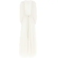 Rochii casual Dama - Rochii casual Valentino Garavani Silk Long Dress WHITE Femei (BM 19688738) - B-mall.ro
