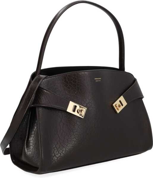 Genti de mana Ferragamo Bag Hug DARK BROWN Femei (BM 19688741) 2