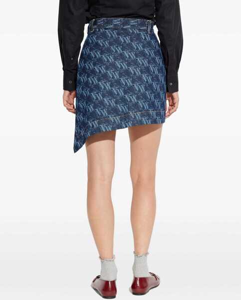 Fuste casual Vivienne Westwood Sailor Skirt BLUE Femei (BM 19688753) 4