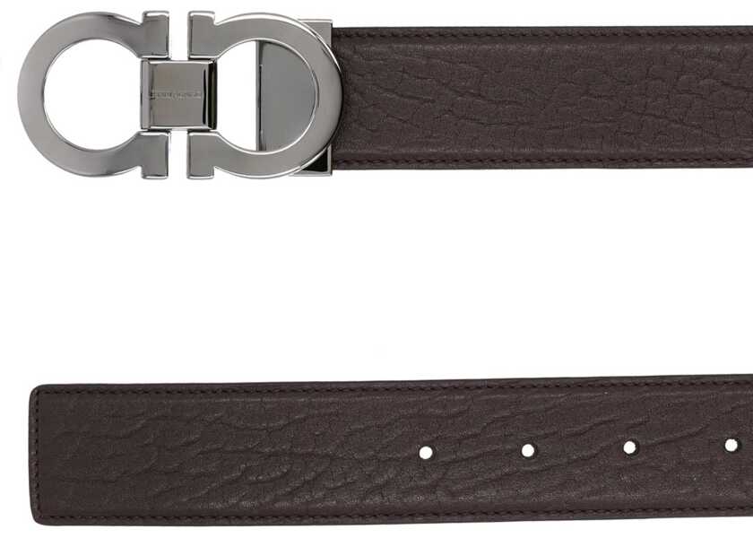Curele Ferragamo Double Hooks Belt DARK BROWN Barbati (BM 19688768) 2