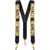 Moschino Logo Suspenders BLACK