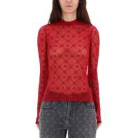 Bluze Mesh Top With Logo Femei