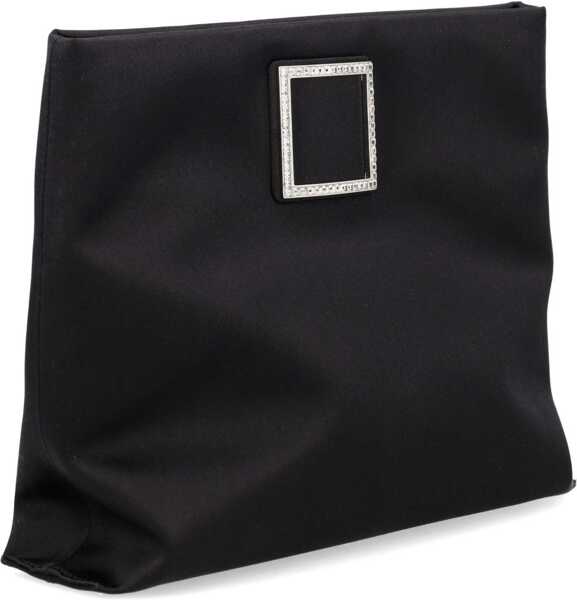 Genti mini Roger Vivier Trompette Clutch Bag BLACK Femei (BM 19688801) 2