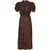 ROTATE Birger Christensen Midi Dress With Sequins BROWN