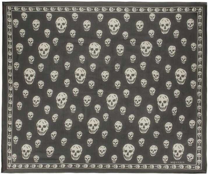 Esarfe Alexander McQueen Skull Scarf BLACK Femei (BM 19688885) 2
