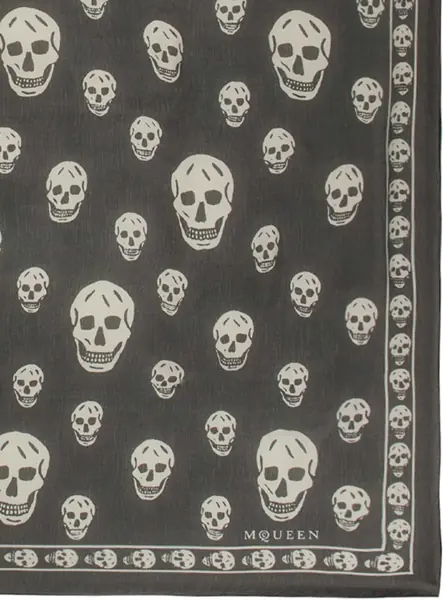 Esarfe Alexander McQueen Skull Scarf BLACK Femei (BM 19688885) 4