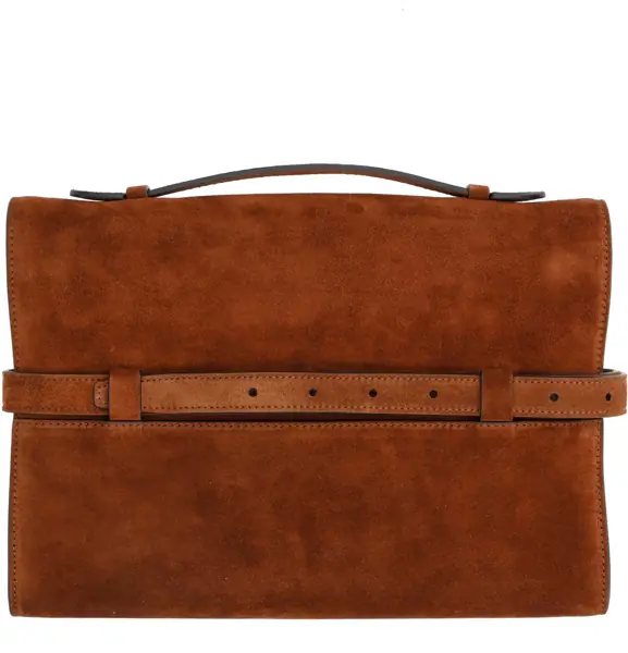 Genti de mana Moschino Leather Bag. BROWN Barbati (BM 19688888) 4