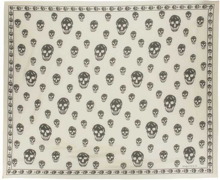 Fulare Alexander McQueen Foulard Skull IVORY Femei (BM 19688894) 1
