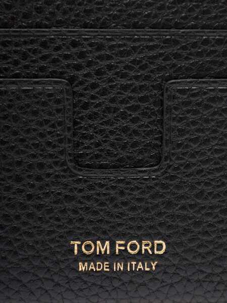 Portofele Tom Ford Card Holder With Logo BLACK Barbati (BM 19688921) 4
