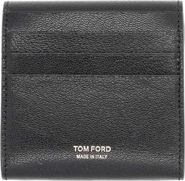 Portofele Tom Ford Leather Card Holder BLACK Femei (BM 19688927) 2