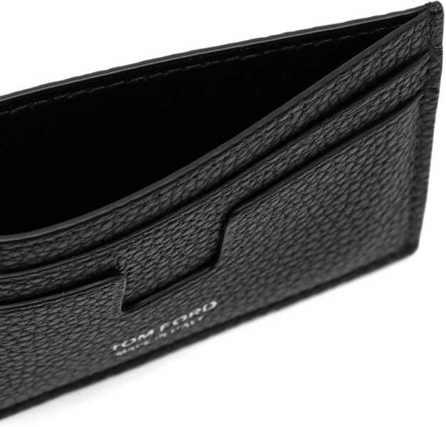 Portofele Tom Ford Card Holder With Logo BLACK Barbati (BM 19688933) 3