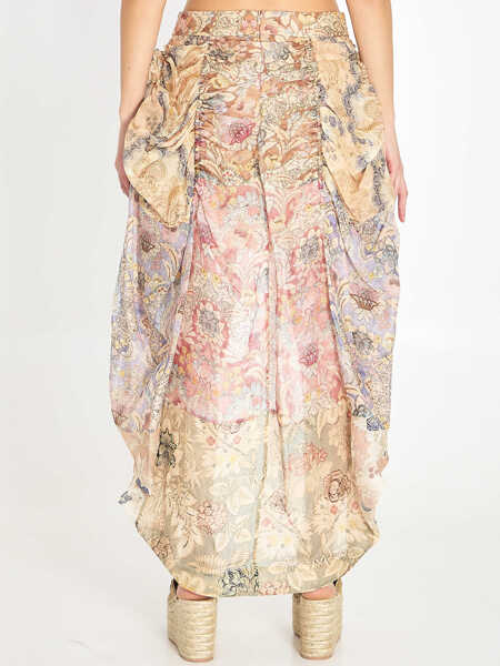 Fuste ZIMMERMANN Rebellion Draped Midi Skirt MULTICOLOR Femei (BM 19688996) 4