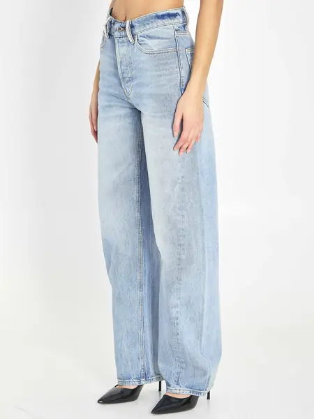 Blugi Alexander Wang Medium-Waist Float Jeans LIGHT BLUE Femei (BM 19689002) 2