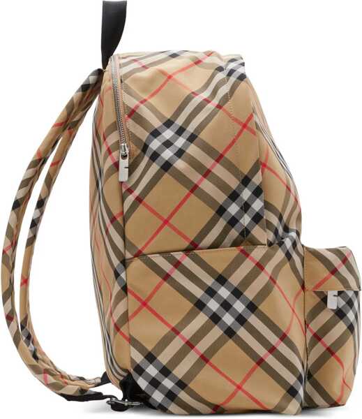 Rucsacuri Burberry Check Backpack BEIGE Barbati (BM 19689011) 5
