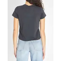 Tricouri Alexander Wang Dama - Tricouri Alexander Wang T-Shirt With Logo And Rhinestones BLACK Femei (BM 19689014) - B-mall.ro