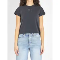 Tricouri T-Shirt With Logo And Rhinestones Femei