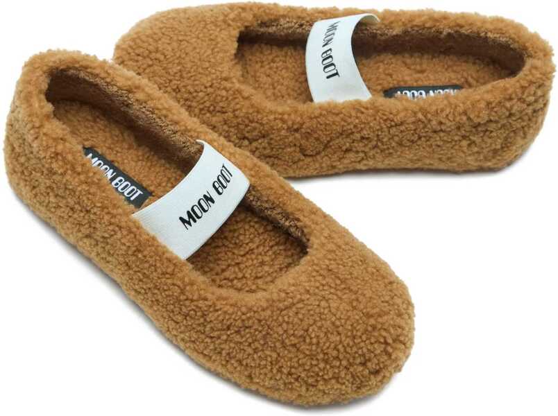 Espadrile Moon Boot Shearling Ballerina BROWN Barbati (BM 19689032) 4