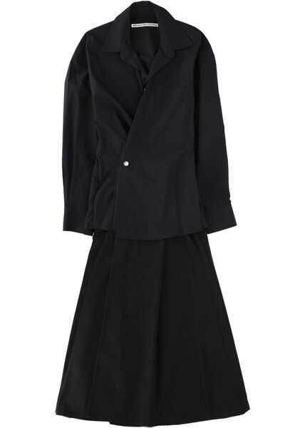 Rochii casual Alexander Wang Long Wrap Dress BLACK Femei (BM 19689044) 1