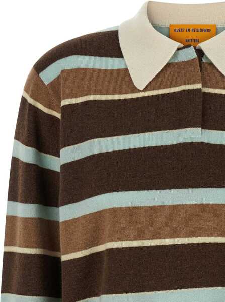 Tricouri Polo GUEST IN RESIDENCE Cropped Stripe Rugby Polo Shirt MULTICOLOUR Femei (BM 19689062) 3